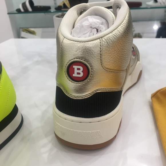 MEN'S CALF LEATHER SNEAKER IN ARGENTO - Picture 5 of 8